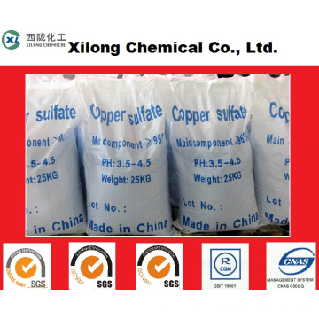 Sulfate de cuivre de qualité industrielle d&#39;approvisionnement de fabricant pentahydrate avec le bon prix